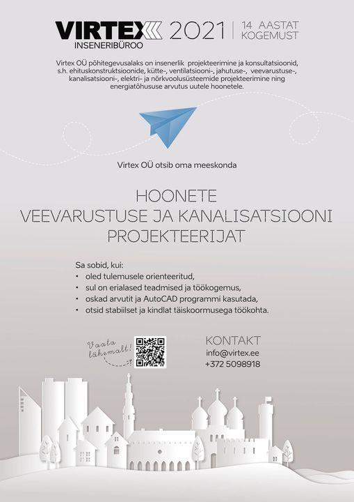 Virtex OÜ otsib oma meeskonda H